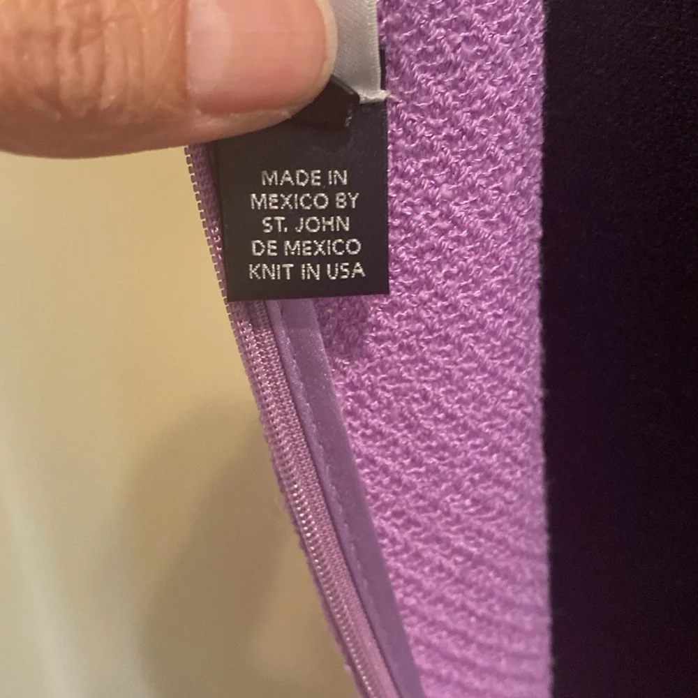 St John Lilac knit sheath dress size 6. Worn once. - Picture 7 of 12